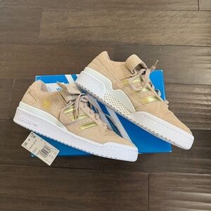 Adidas Forum Low Women's Sneakers Size 8 Beige Tone / Cloud White / Matte
